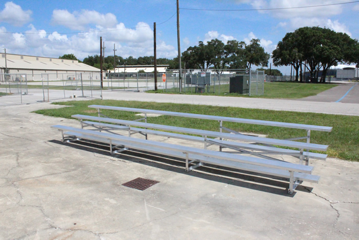 Rent 4-Row Low Rise Bleachers in Iowa, Seats 24