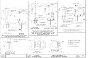 FDOT Pedestrian/Bicycle Bullet Railing Details Index 515-022