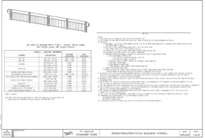 Florida Department of Transportation Pedestrian/Bicycle Railing (Steel) Index 515-052