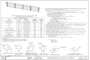 FDOT Pedestrian/Bike Railing (Aluminum) Index 515-062