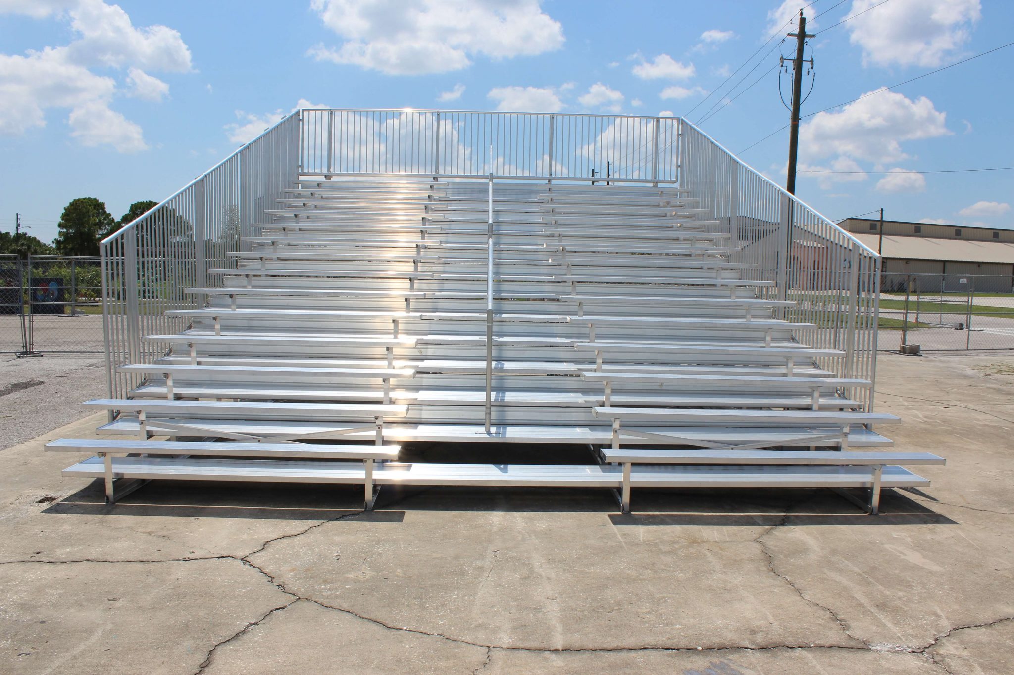 15 Row Aluminum Bleachers Southeastern Seating