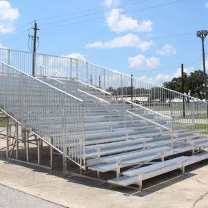 Southeastern Seating 15 row aluminum bleacher for sale or rental.