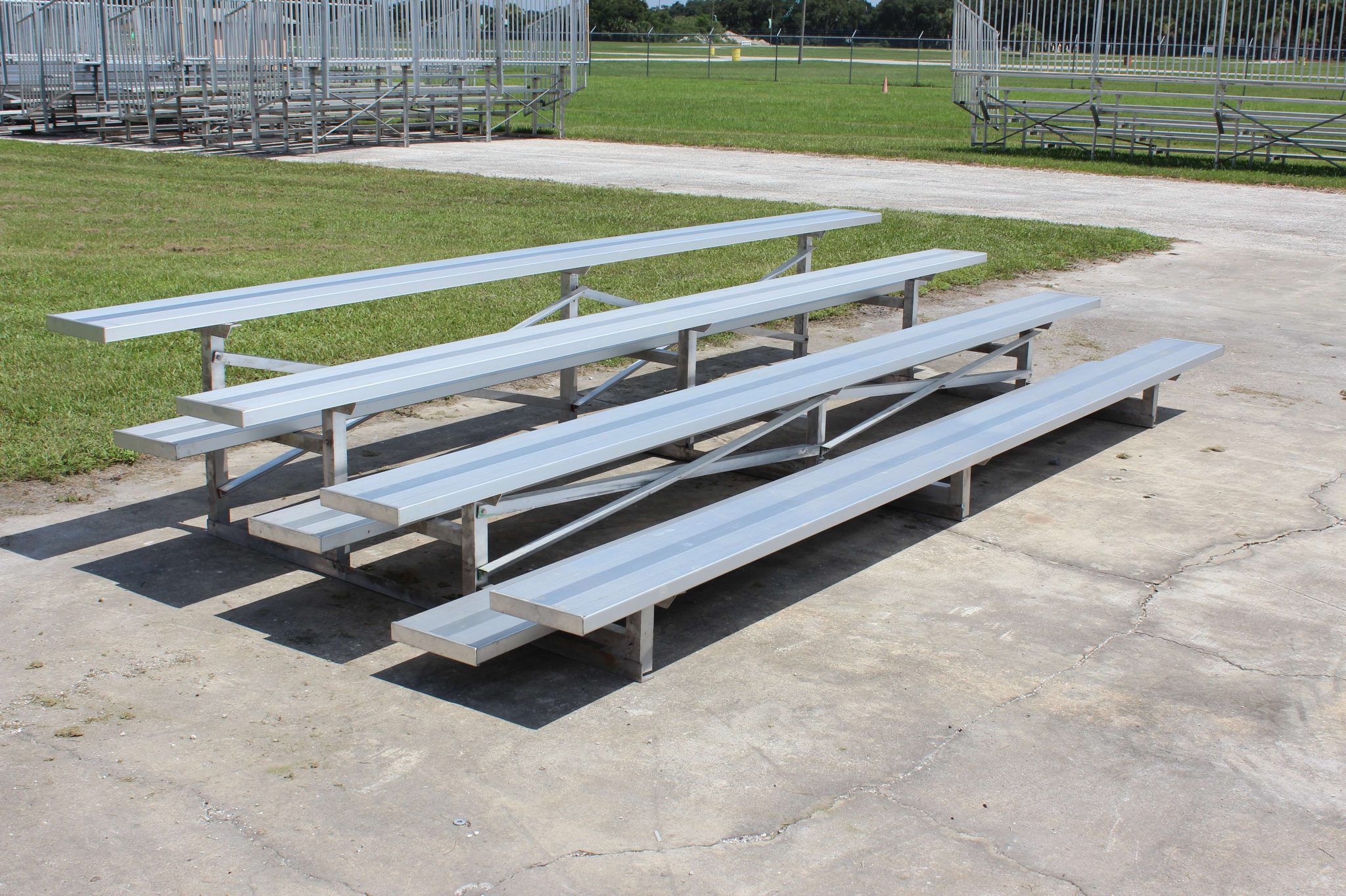 4 Row Aluminum Bleachers for Sale Best Prices SE Seating 4 Row Aluminum Bleachers for Sale Best Prices SE Seating