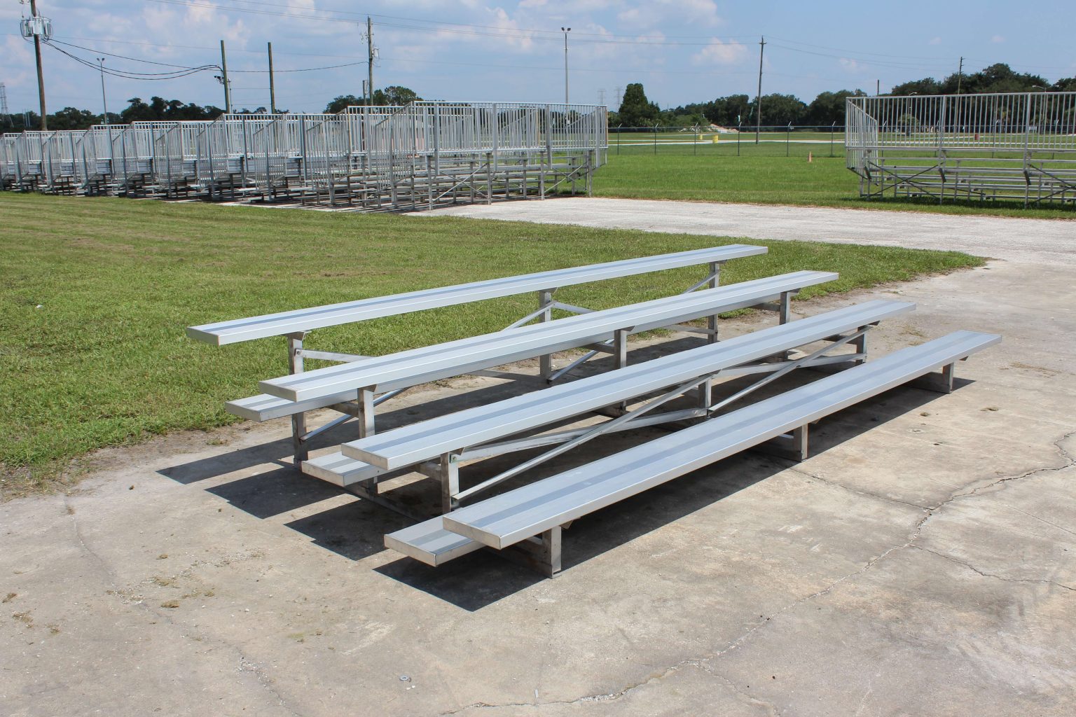 4 Row Aluminum Bleachers for Sale Best Prices SE Seating