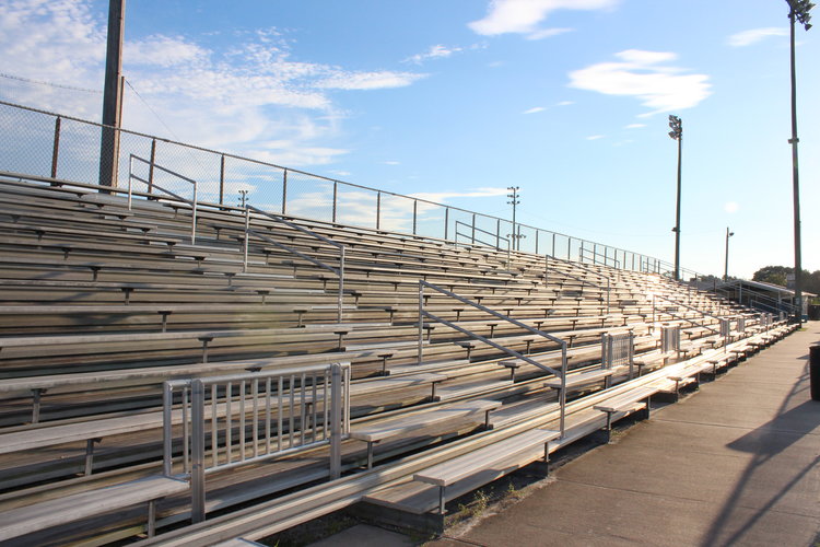 Upgraded bleachers by Southeastern Seating