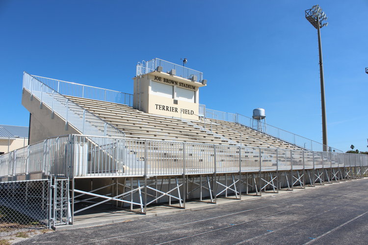 After of a bleacher renovation by Southeastern Seating