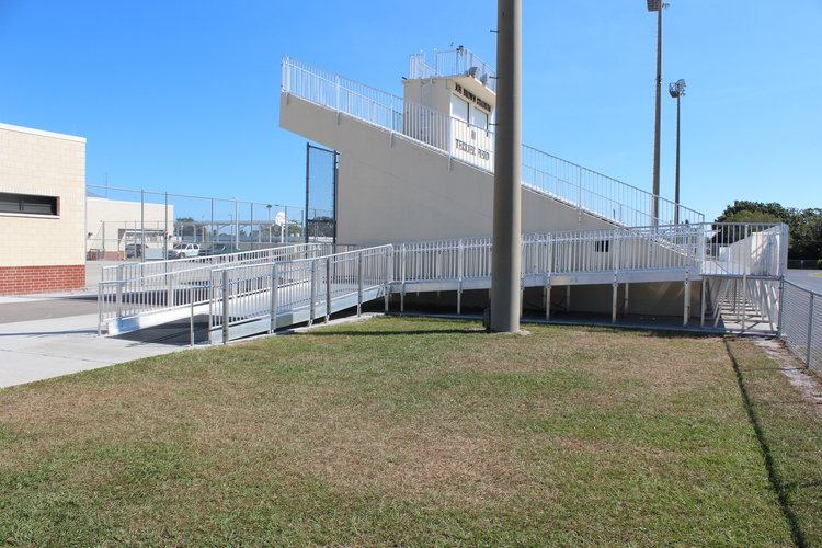 After of a bleacher repair by Southeastern Seating