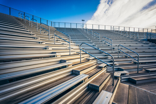 Southeastern Seating custom bleachers for sale or rent